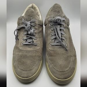 Filling Pieces Gray Leather Sneakers Men's US 11 EU 44 Handcrafted in Portugal